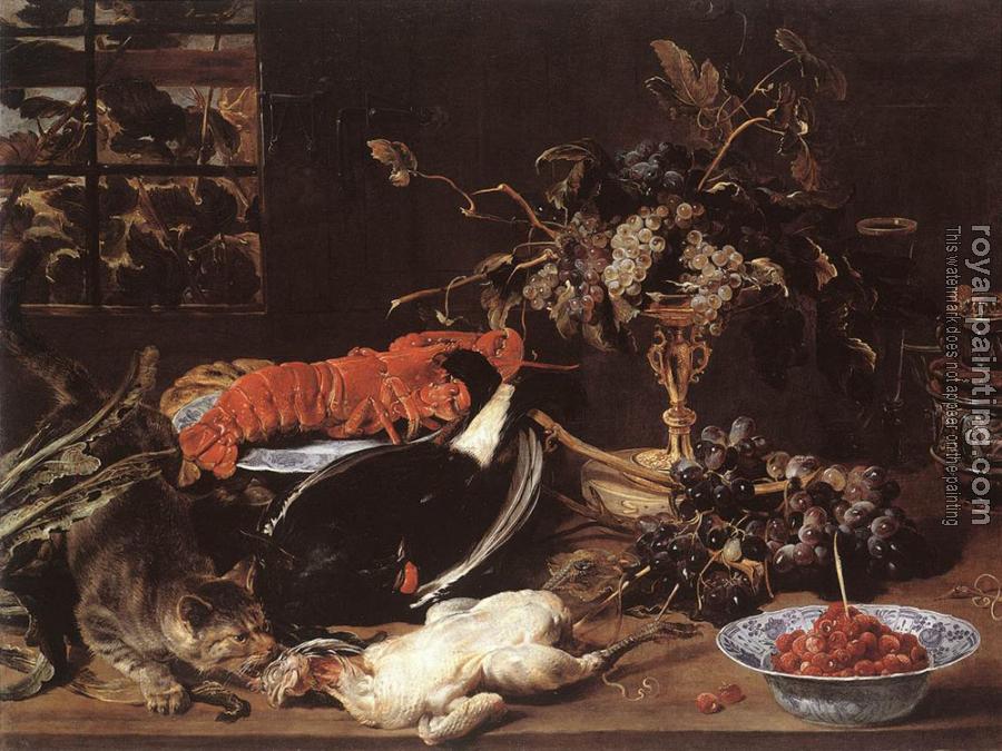 Frans Snyders : Still life With Crab And Fruit